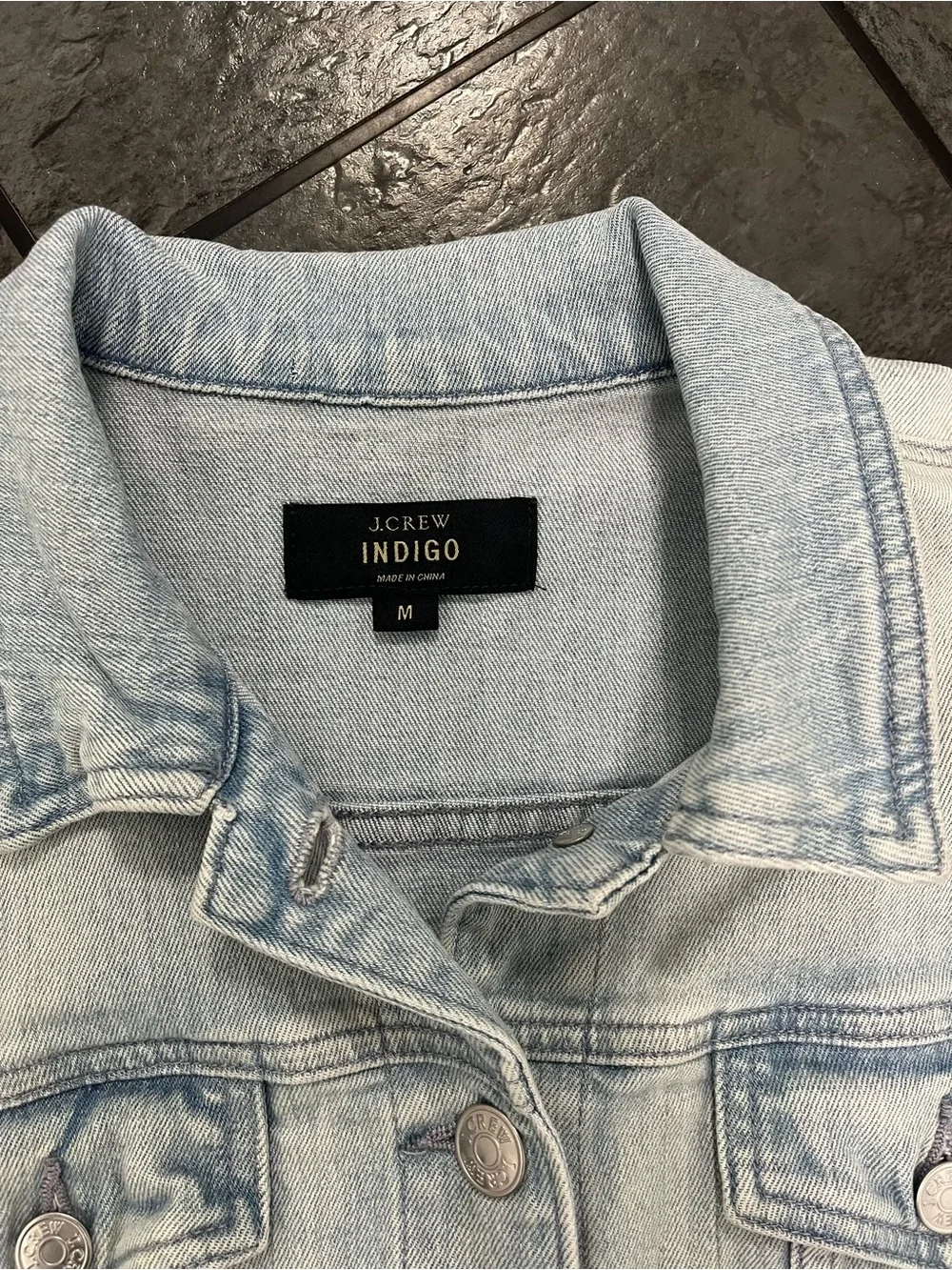 J. Crew Faded Light Blue Denim Jacket
